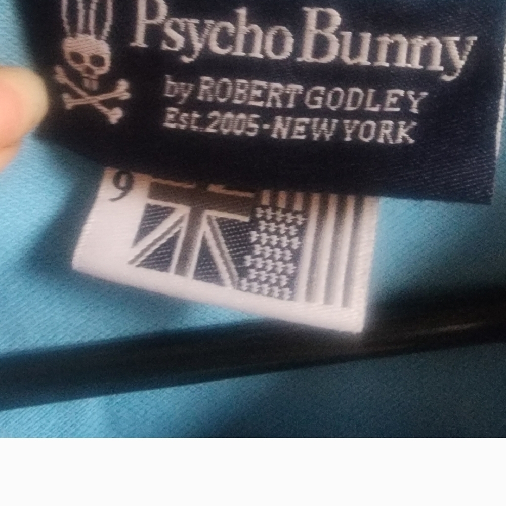 Psycho Bunny Men's Classic Pique Polo Shirt Serenity Blue - Picture 3 of 4